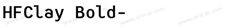 HFClay Bold字体转换